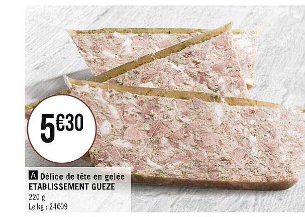 délice de tête en gelée établissement gueze