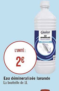Eau Déminéralisée Lavande Casino
