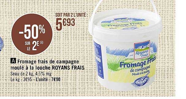 Fromage Frais De Campagne Moulé à La Louche Royans Frais