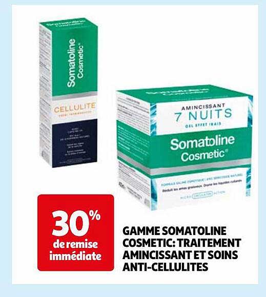 gamme somatoline cosmetic : traitement amincissant et soins anti-cellulites