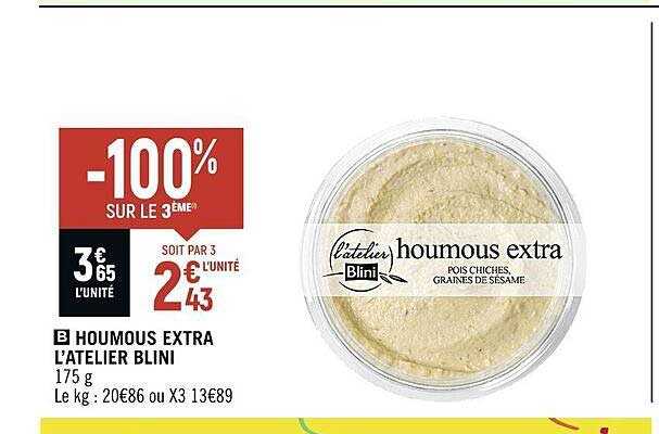 houmous extra l'atelier blini