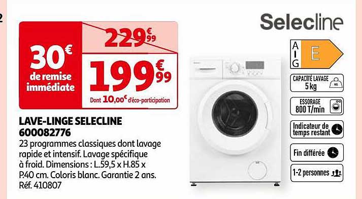 lave-linge selecline