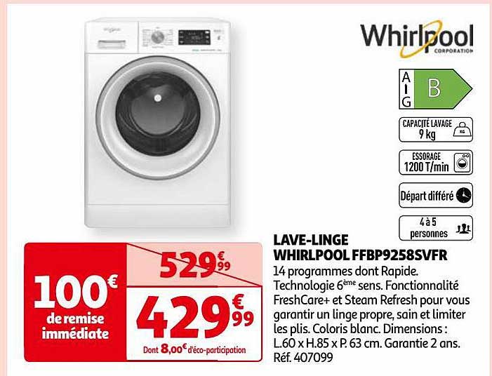 lave-linge whirlpool ffpb9258svfr