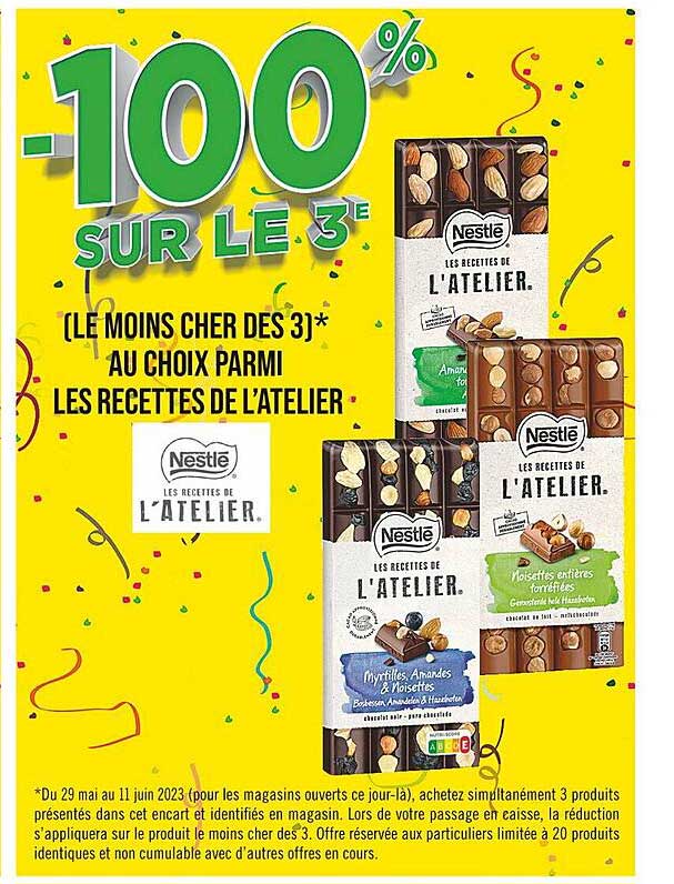 les recettes de l'atelier nestlé