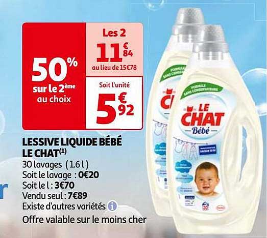 Lessive Liquide Bébé Le Chat