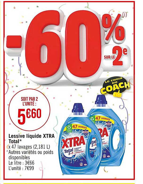 Lessive Liquide Xtra Total