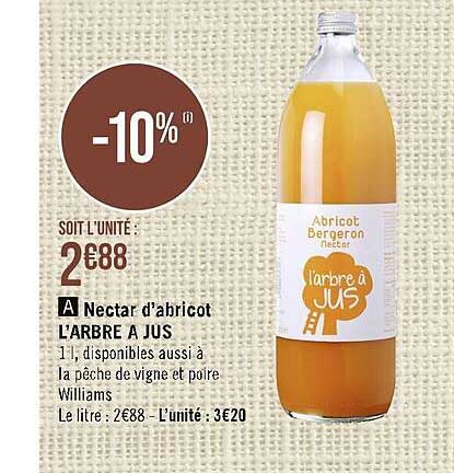 Nectar D'abricot L'arbre à Jus
