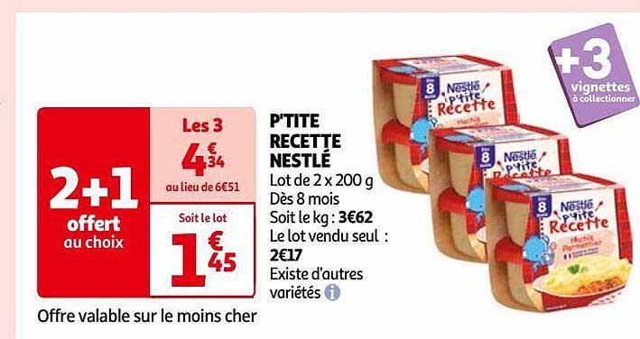 p'tite recette nestlé