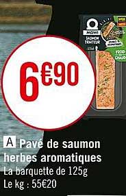 Pavé De Saumon Herbes Aromatiques