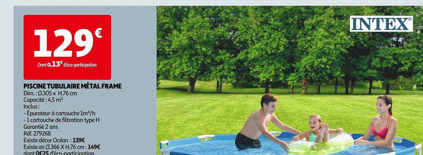 piscine tubulaire métal frame