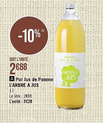 pur jus de pomme l'arbre à jus