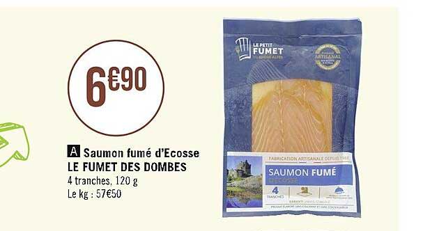 saumon fumé d'écosse le fumet des dombes