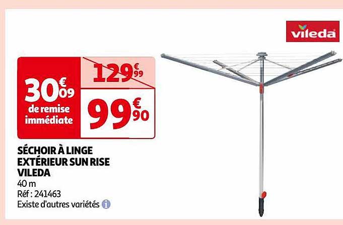 séchoir à linge extérieur sun rise vileda