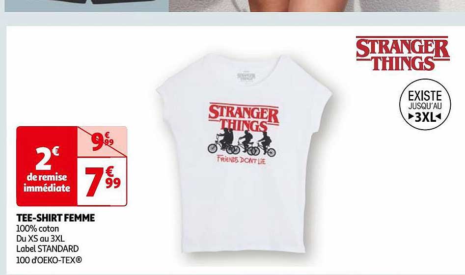 tee-shirt femme stranger things