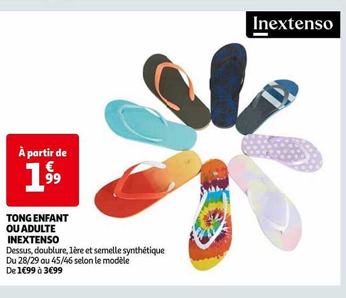 Tong Enfant Ou Adulte Inextenso