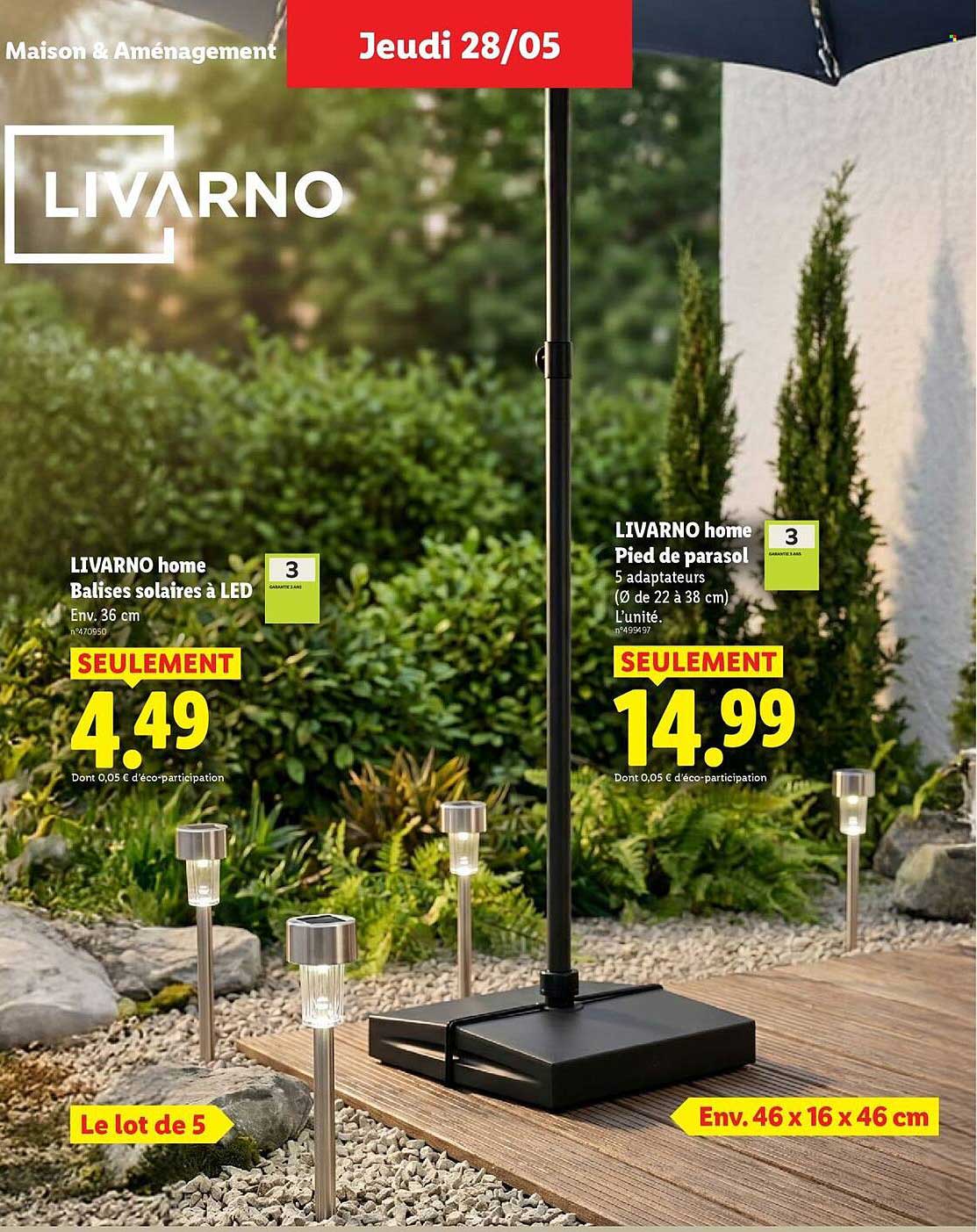 LIVARNO home Pied de parasol