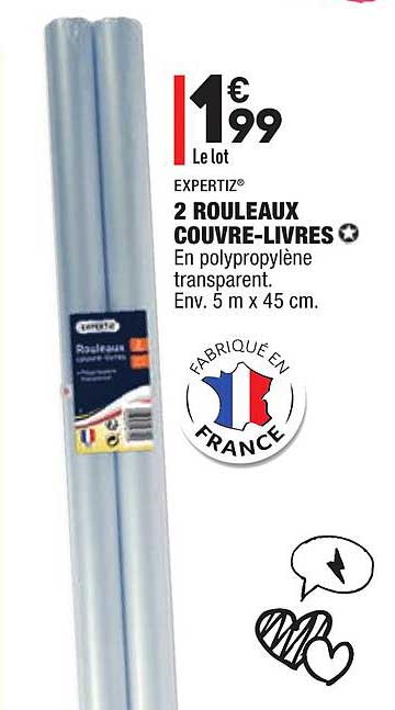 2 rouleaux couvre-livres expertiz