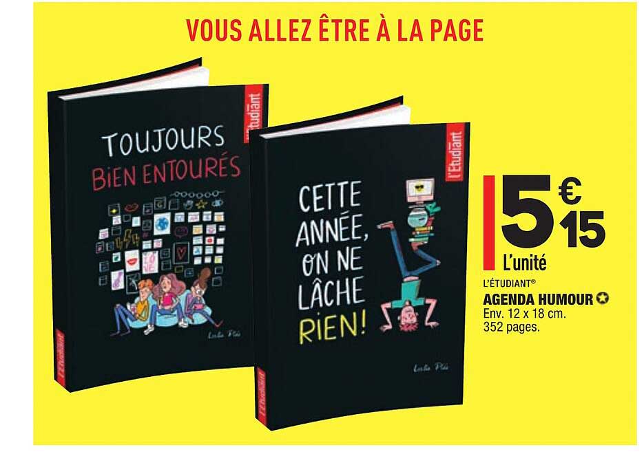 agenda humour l'étudiant