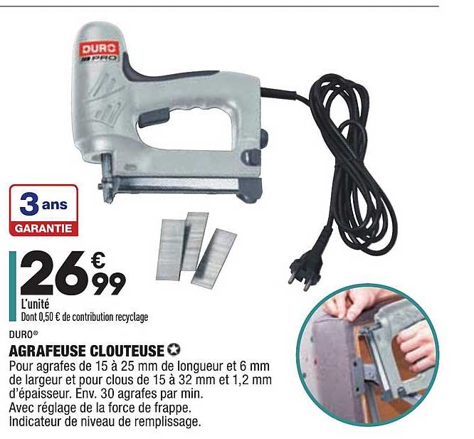 Agrafeuse Clouteuse Duro