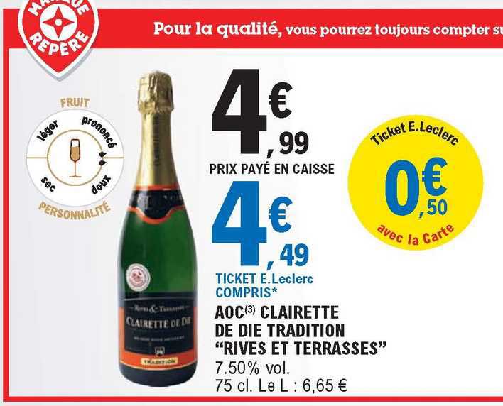 aoc clairette de die tradition "rives et terrasses"