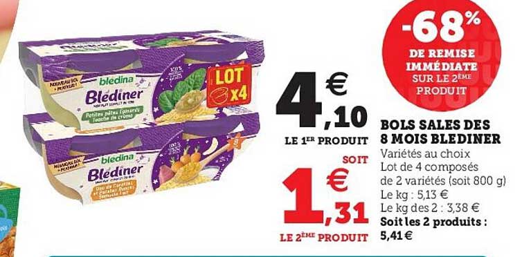 bols salés dès 8 mois blédiner