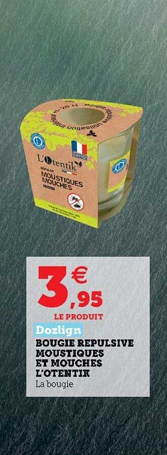 bougie répulsive moustiques et mouches l'otentik