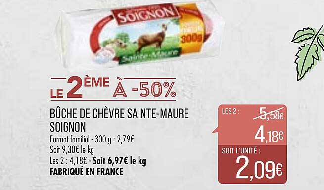 Bûche De Chèvre Sainte-maure Soignon