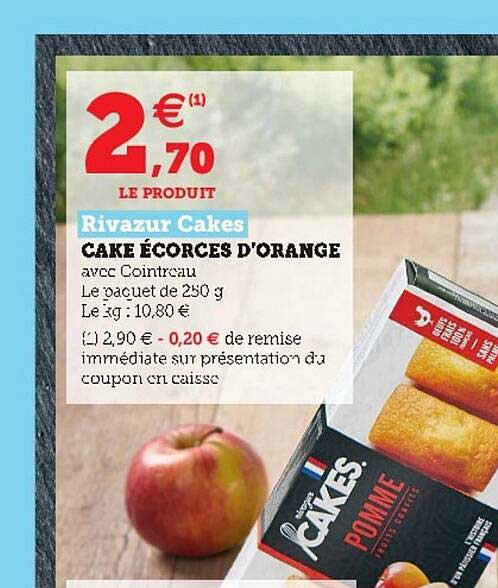 Cake écorces D'orange Rivazur Cakes