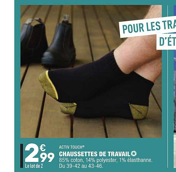 Chaussettes De Travail Activ Touch