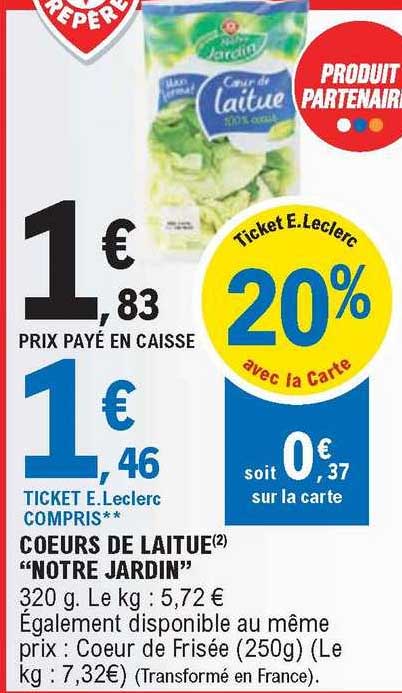 Coeurs De Laitue "notre Jardin"