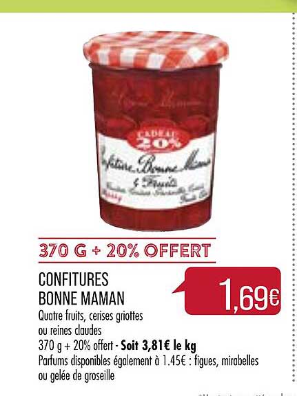 confitures bonne maman
