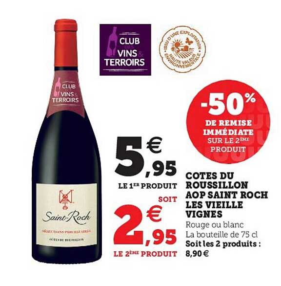 côtes du roussillon aop saint roch les vieille vignes