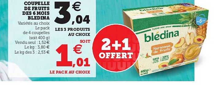 Coupelle De Fruits Dès 6 Mois Blédina