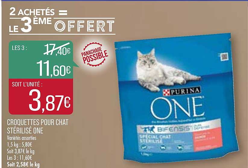 Croquettes Pour Chat Stérilisé One