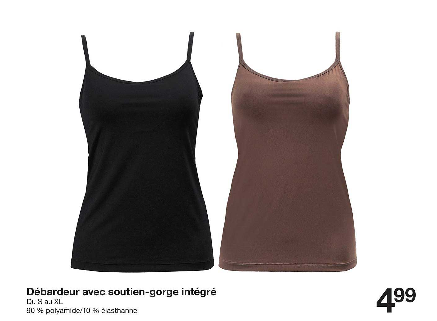 débardeur avec soutien-gorge intégré