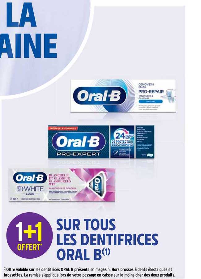 dentifrices oral b