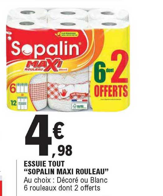 essuie tout "sopalin maxi rouleau"