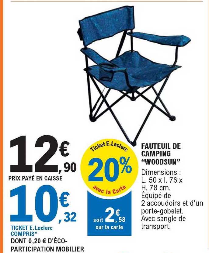 Fauteuil De Camping "woodsun"