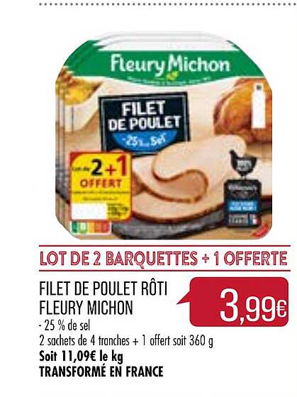 filet de poulet rôti fleury michon