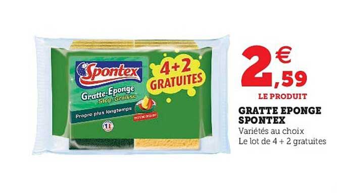 gratte éponge spontex