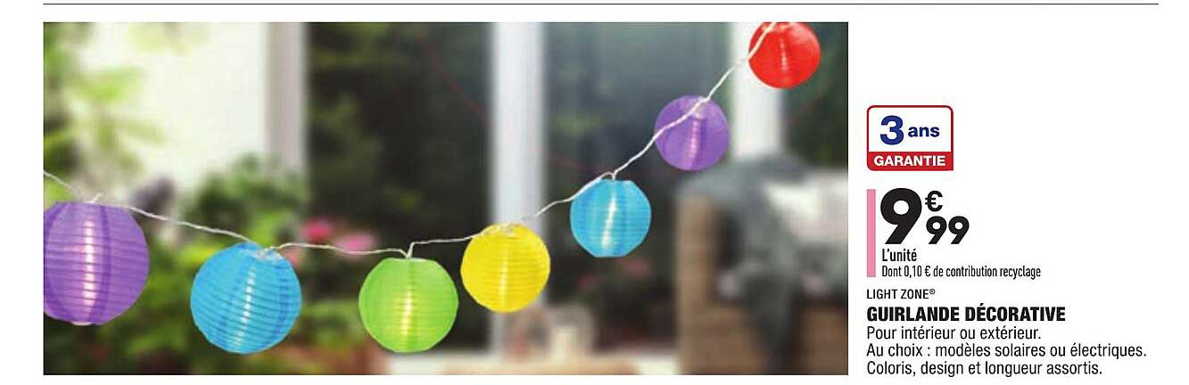 guirlande décorative light zone