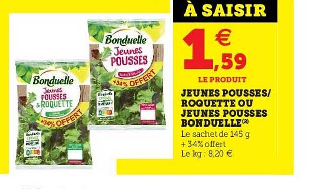 jeunes pousses - roquette ou jeunes pousses bonduelle