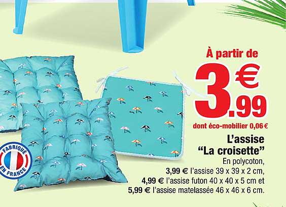 l'assise "la croisette"