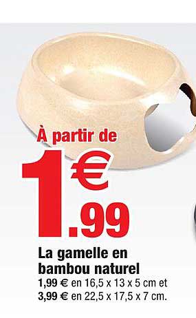 La Gamelle En Bambou Naturel