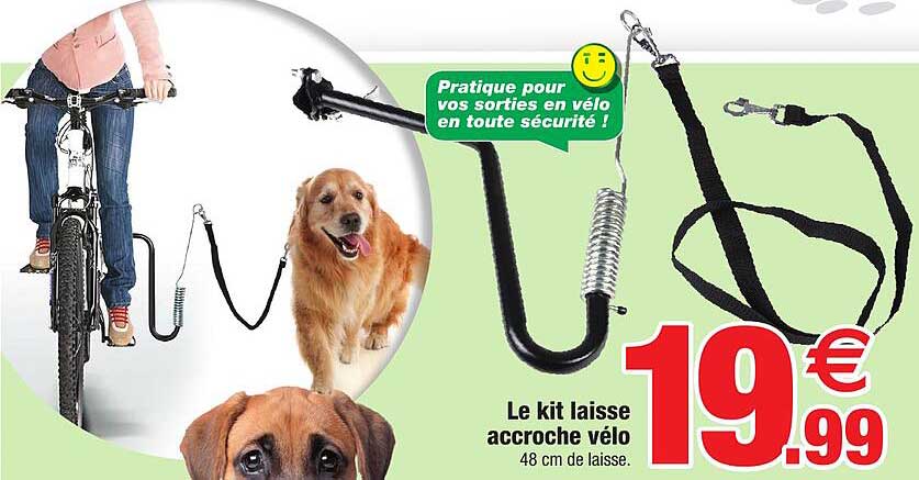 le kit laisse accroche vélo