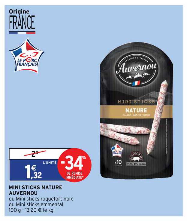 Mini Sticks Nature Auvernou