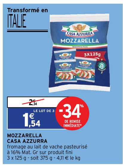 mozzarella casa azzurra