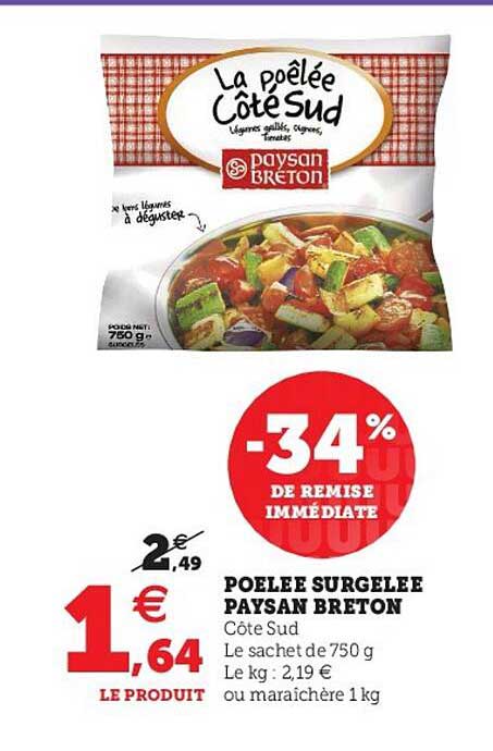 poêlée surgelée paysan breton