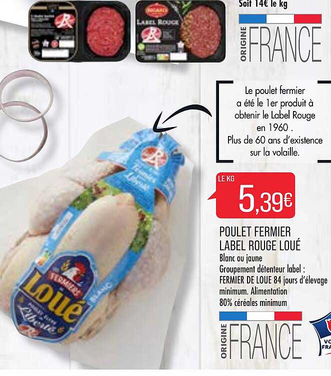 Poulet Fermier Label Rouge Loué