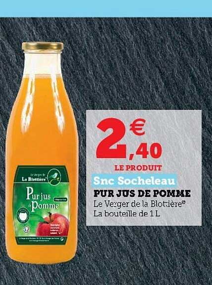 pur jus de pomme snc socheleau